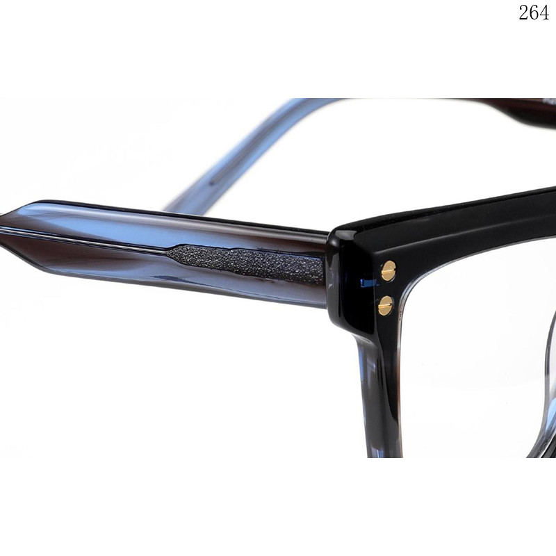 Dachuan Optical H2802 China Supplier Good Quality Acetate Optical Glasses Armações Ópticas with Flat Top Frame (3)